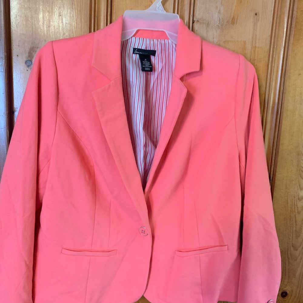 Salmon colored dress jacket